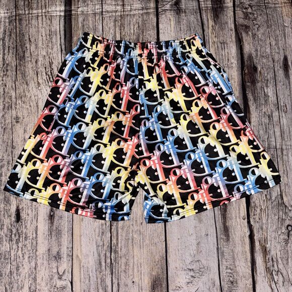 Off Brand Dior Mesh Shorts Multi Color Mens Size Small - Picture 4 of 7